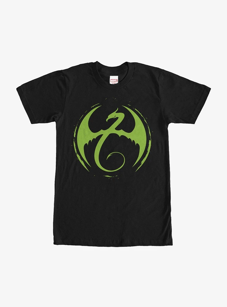 Hot Topic Marvel Iron Fist Dragon Logo T-Shirt