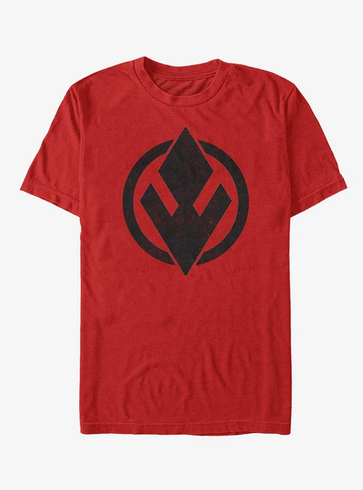 Hot Topic Star Wars Episode IX Rise of Skywalker Red Trooper Sith Solid Emblem T-Shirt