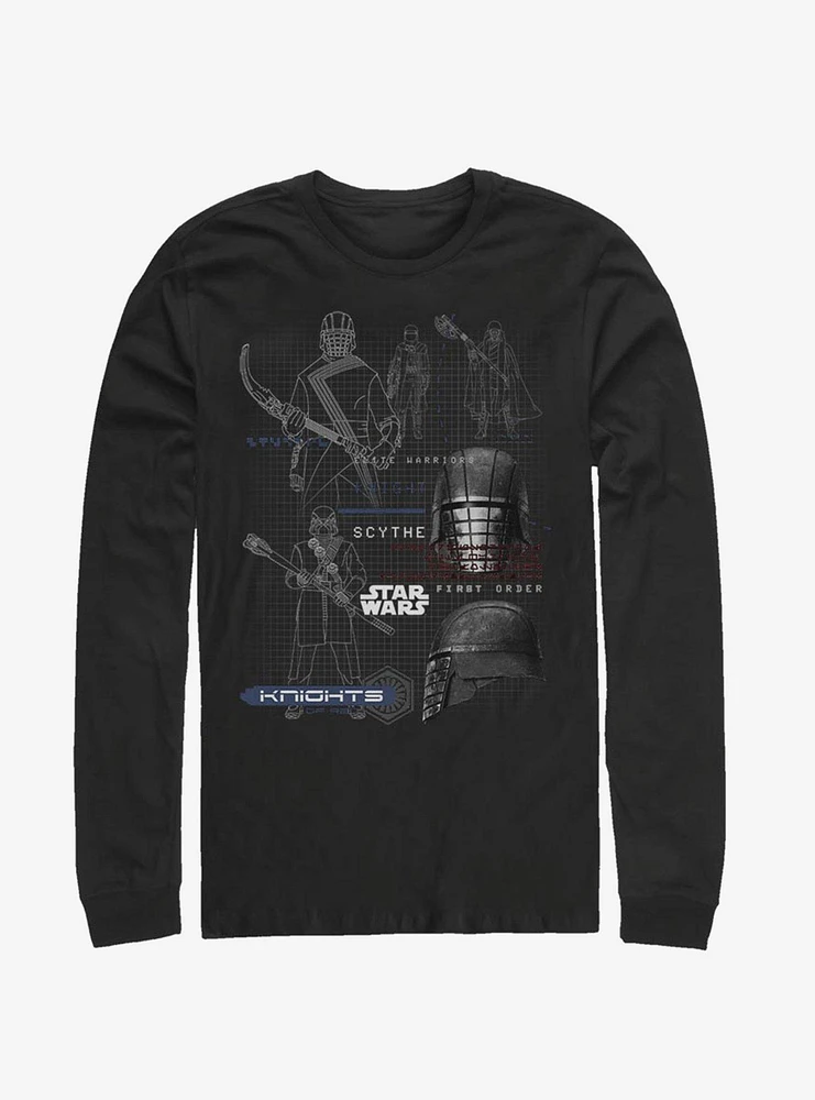 Hot Topic Star Wars Episode IX The Rise Of Skywalker Ren Maps Long-Sleeve T-Shirt