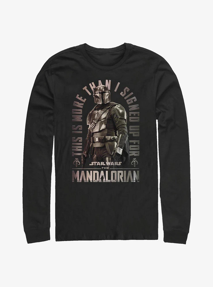 Hot Topic Star Wars The Mandalorian Signed Up Long-Sleeve T-Shirt