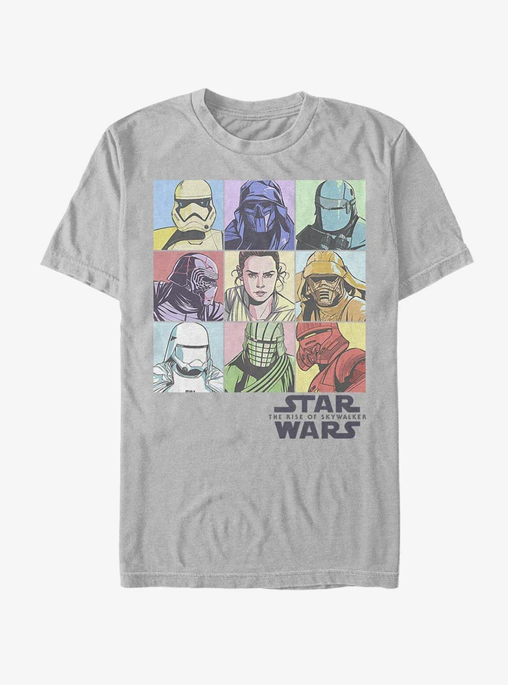 Hot Topic Star Wars: The Rise of Skywalker Pastel Rey Boxes T-Shirt