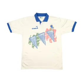 Italy 1993/1994 Diadora Original Training Football Shirt Large