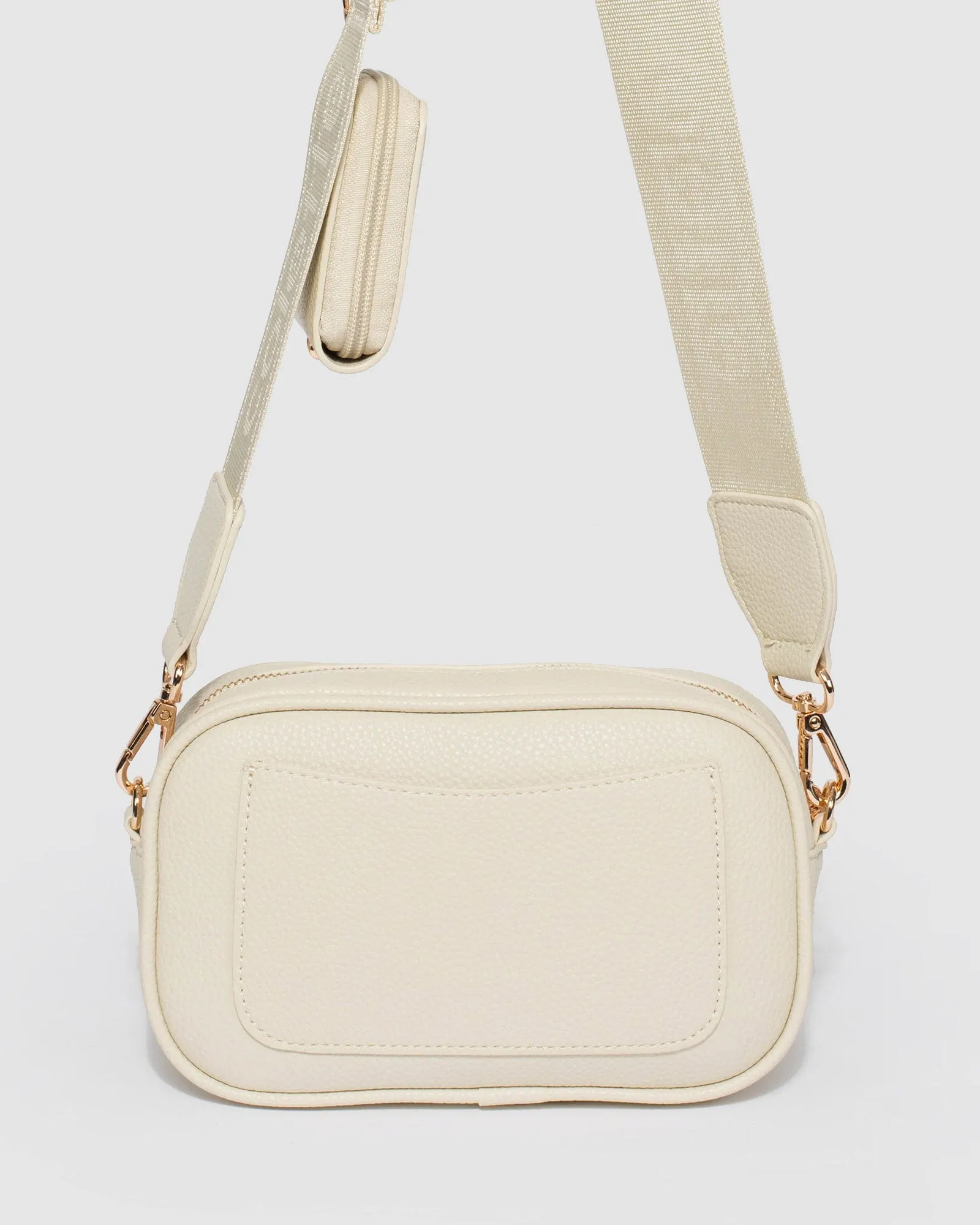 Ivory Amalia Double Pocket Crossbody Bag
