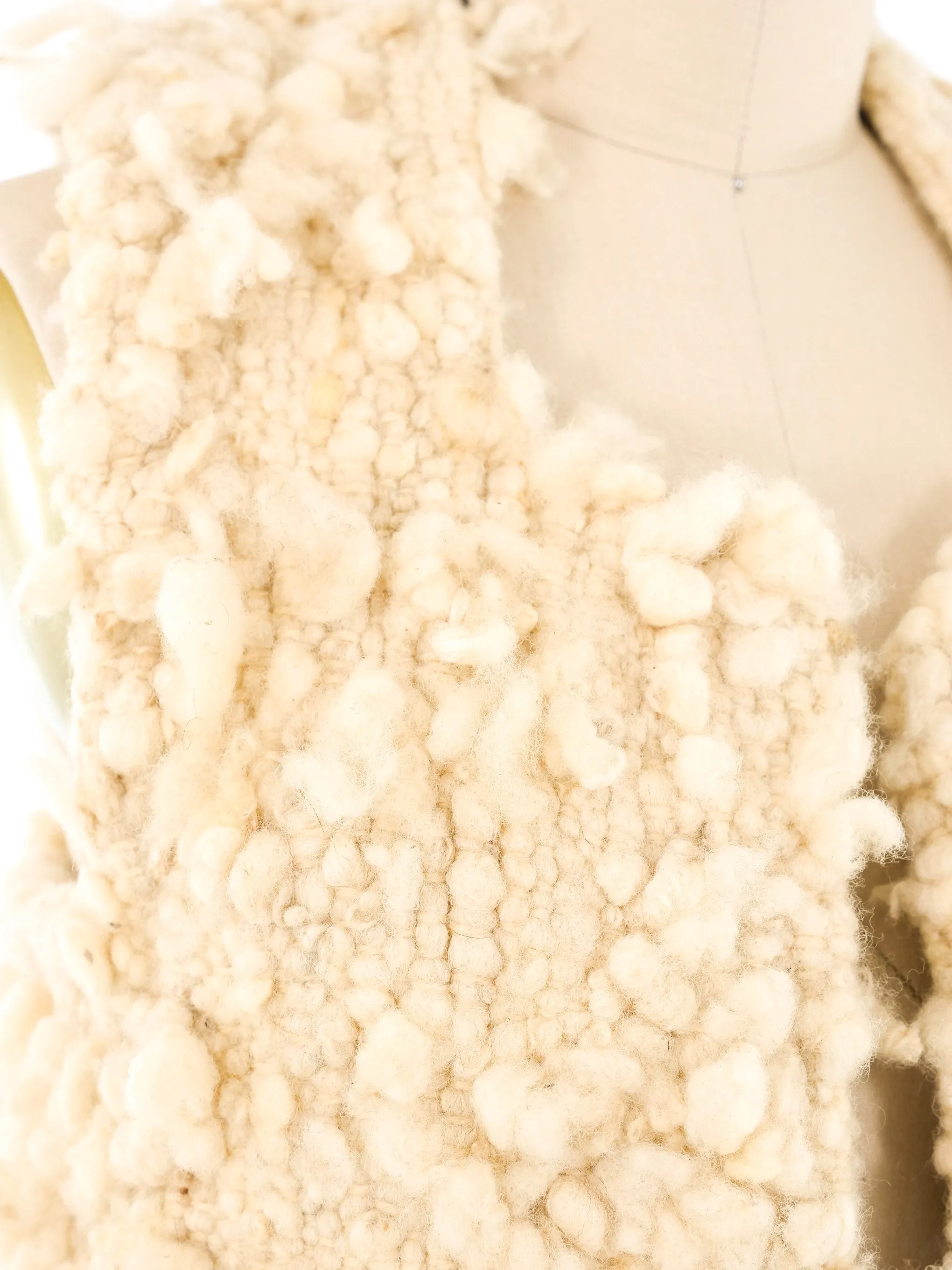 Ivory Hand Knit Vest