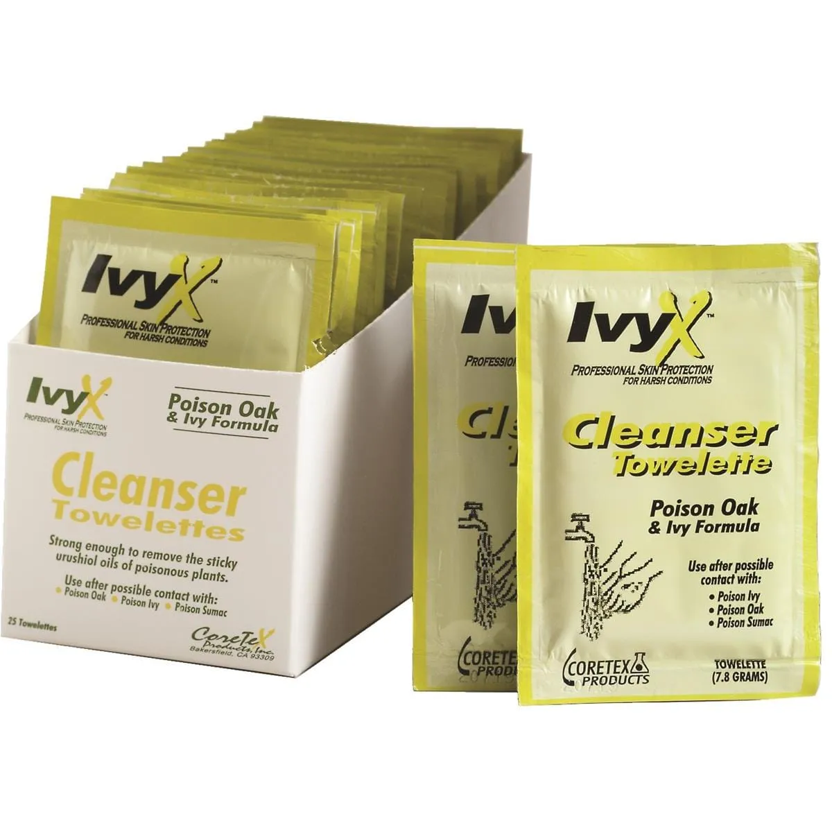 IvyX Post-Contact Skin Cleanser Towelettes