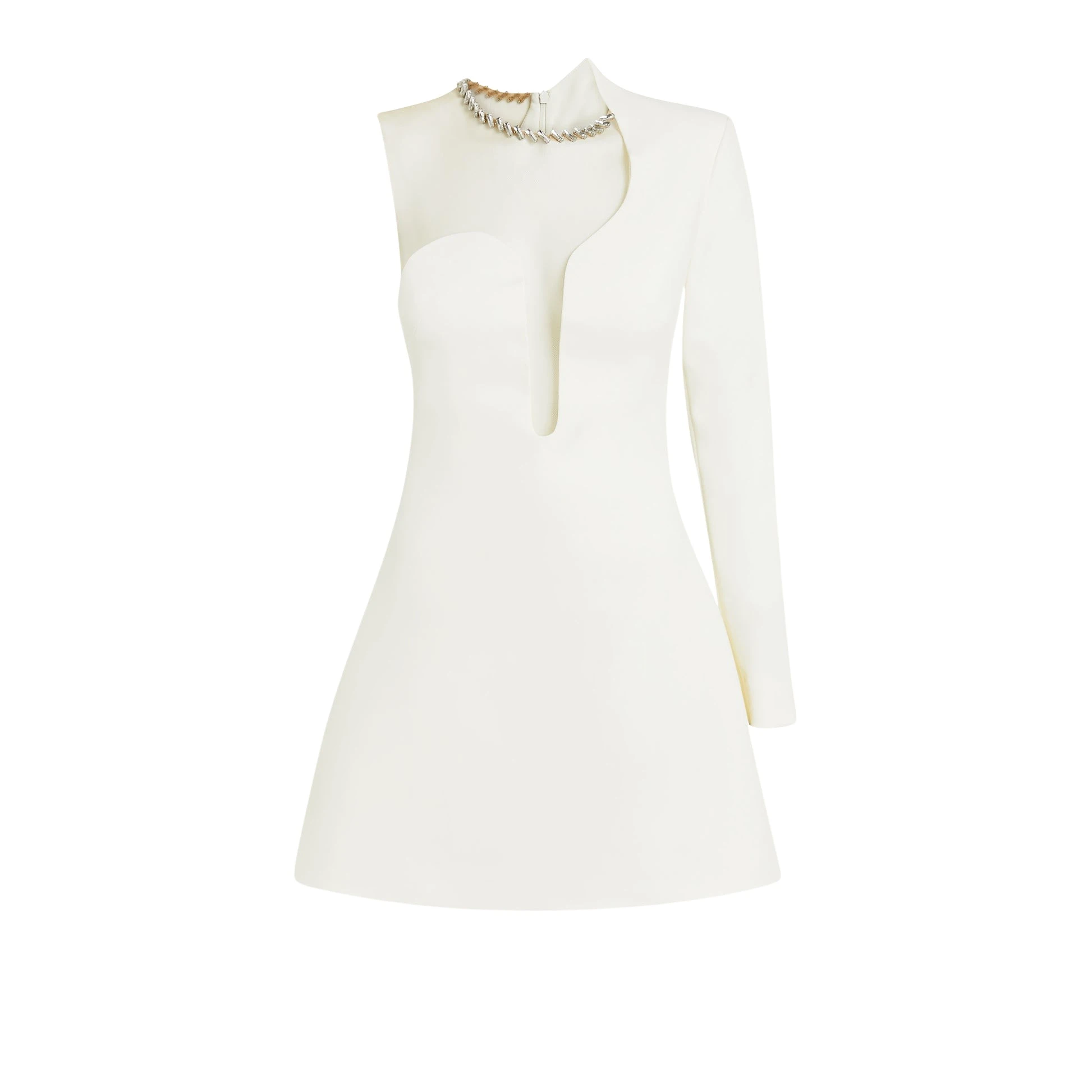 --Jalia Ivory Short Dress-