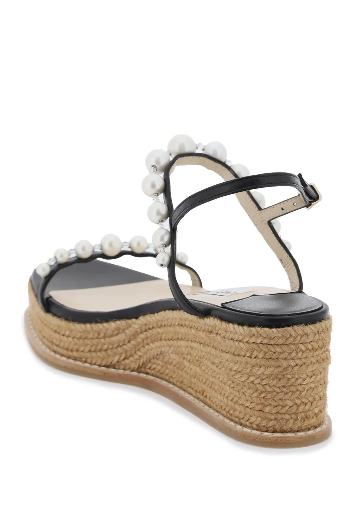 Jimmy Choo    Jimmy Choo Amatuus 60 Wedge And Pearl Sandals