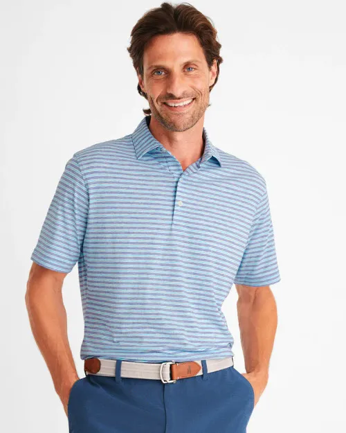 Johnnie-O Carlos Striped Polo: Pompei