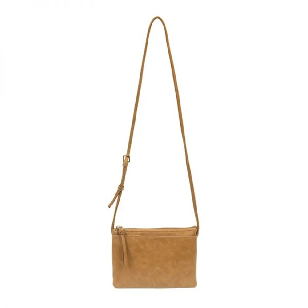 JOY SUSAN LIV MULTI POCKET CROSSBODY BAG LATTE