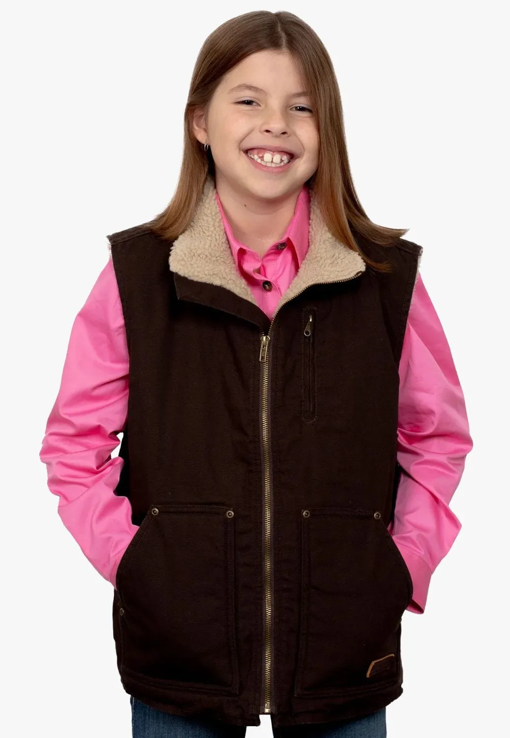 Just Country Junior Diamantina Sherpa Vest