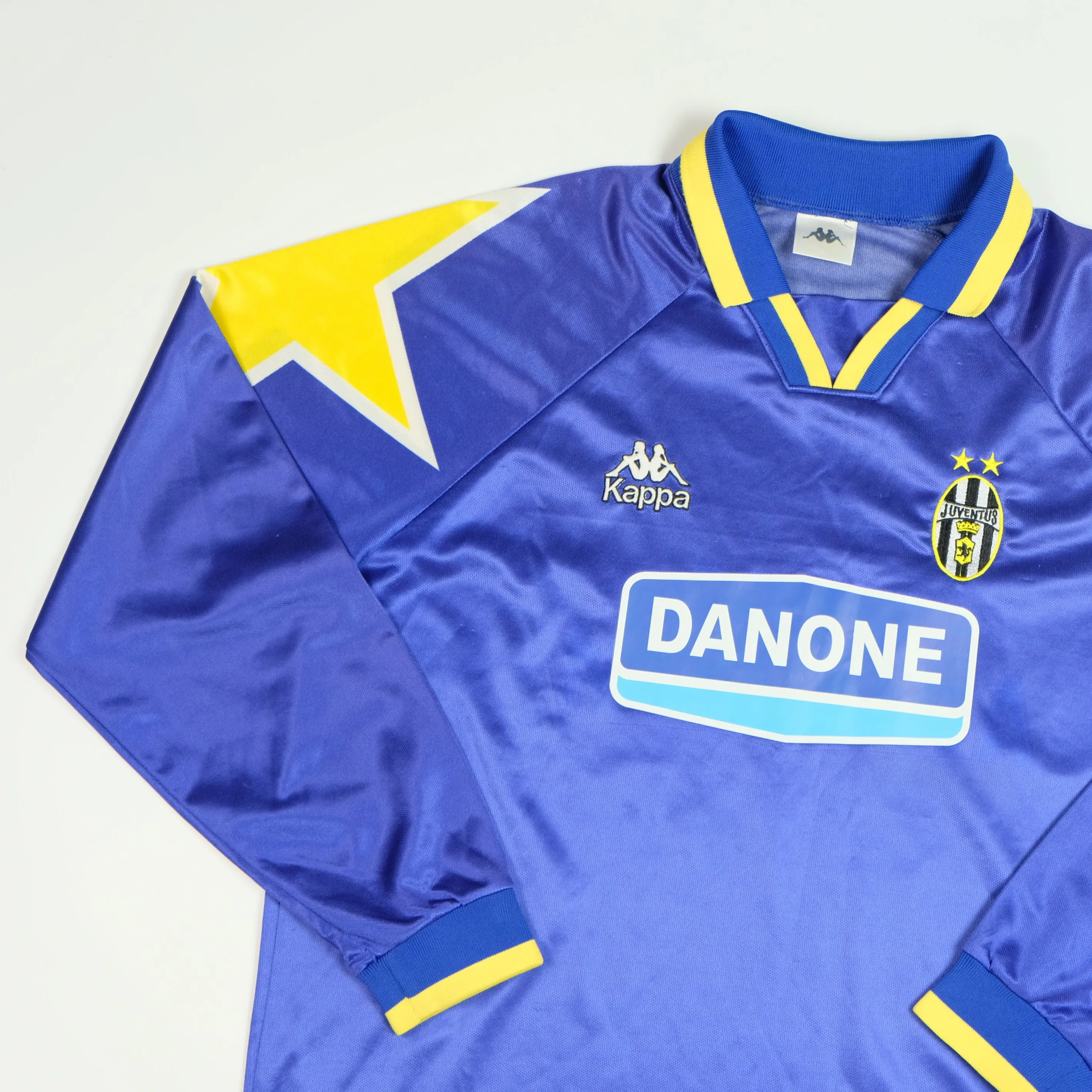 Juventus Italy Baggio Danone Original 1994/1995 Away Vintage Football Shirt Large
