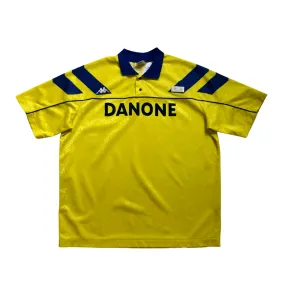 Juventus Italy Danone Original 1992 Away Vintage Football Shirt Large