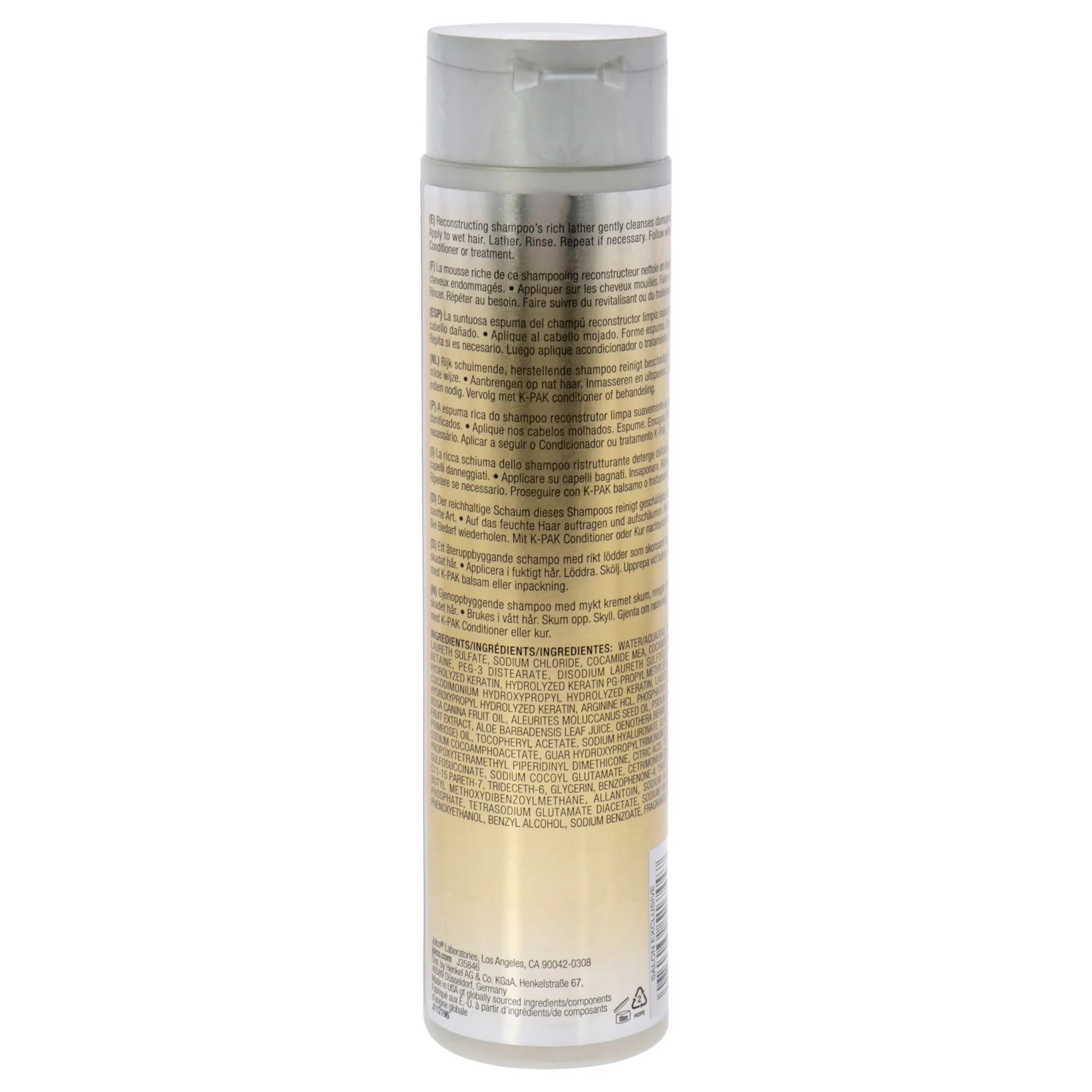 K-Pak Shampoo To Repair Damage by Joico for Unisex - 10.1 oz Shampoo