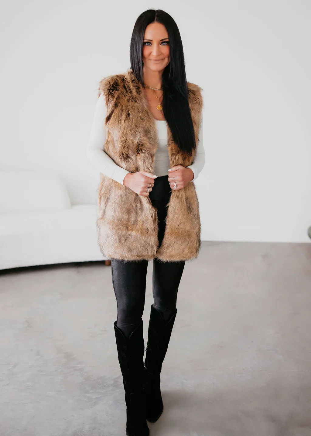 Kaine Faux Fur Vest