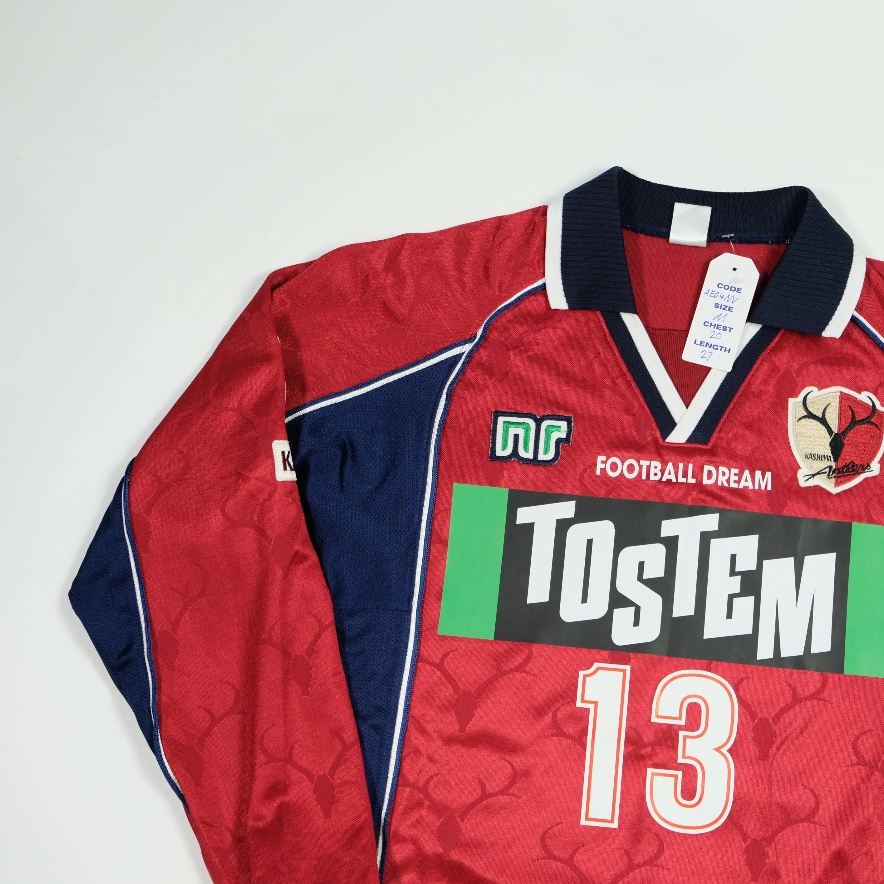 Kashima Antlers 2000/2001 Ennerre J-League Japan Home Football Shirt Medium
