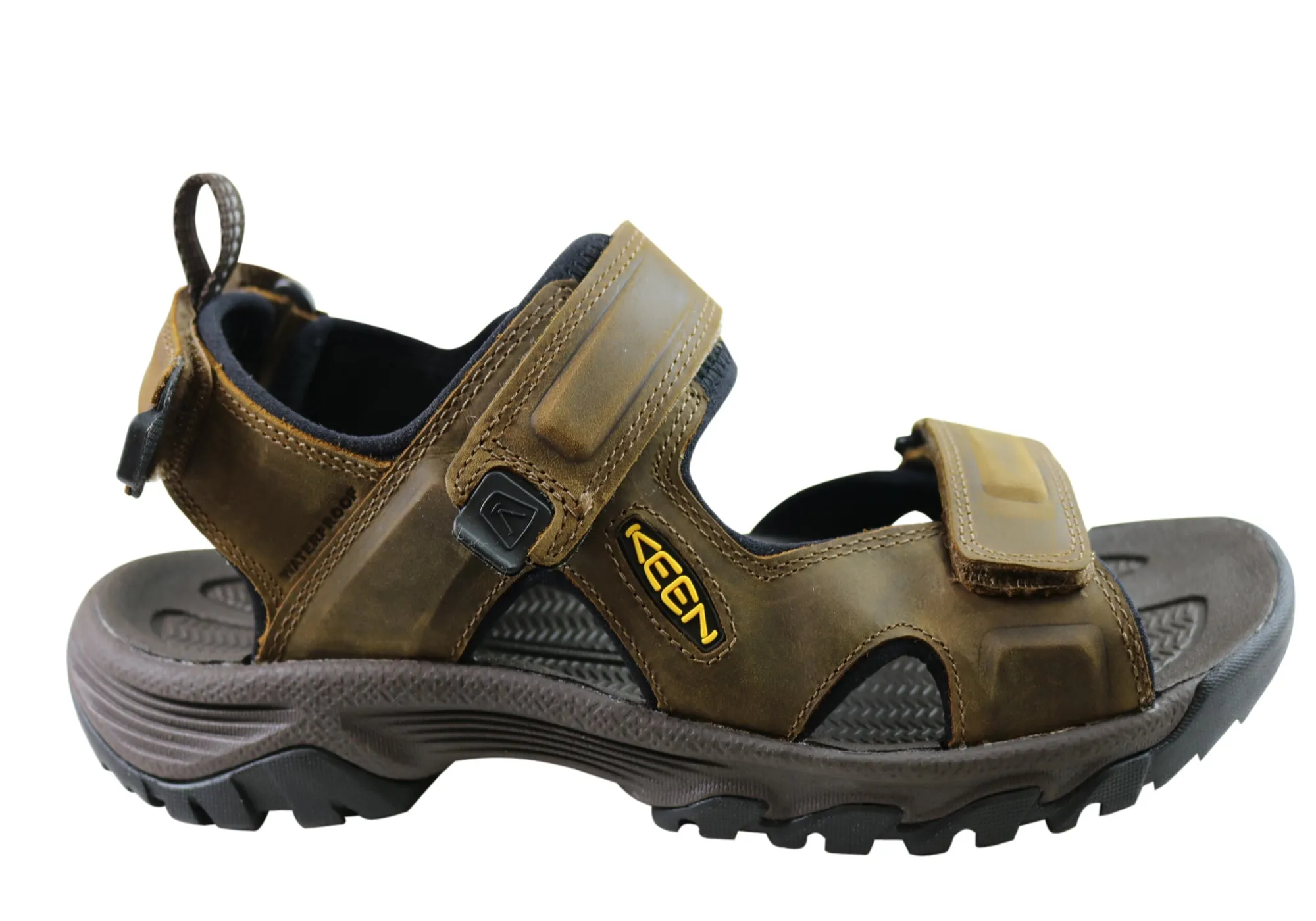 Keen Mens Targhee III Open Toe Adjustable Leather Comfortable Sandals