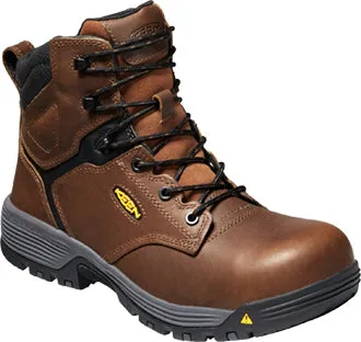 KEEN Utility Men's Chicago 6 Black & Tobacco ESD Carbon Fiber Toe Work Boot