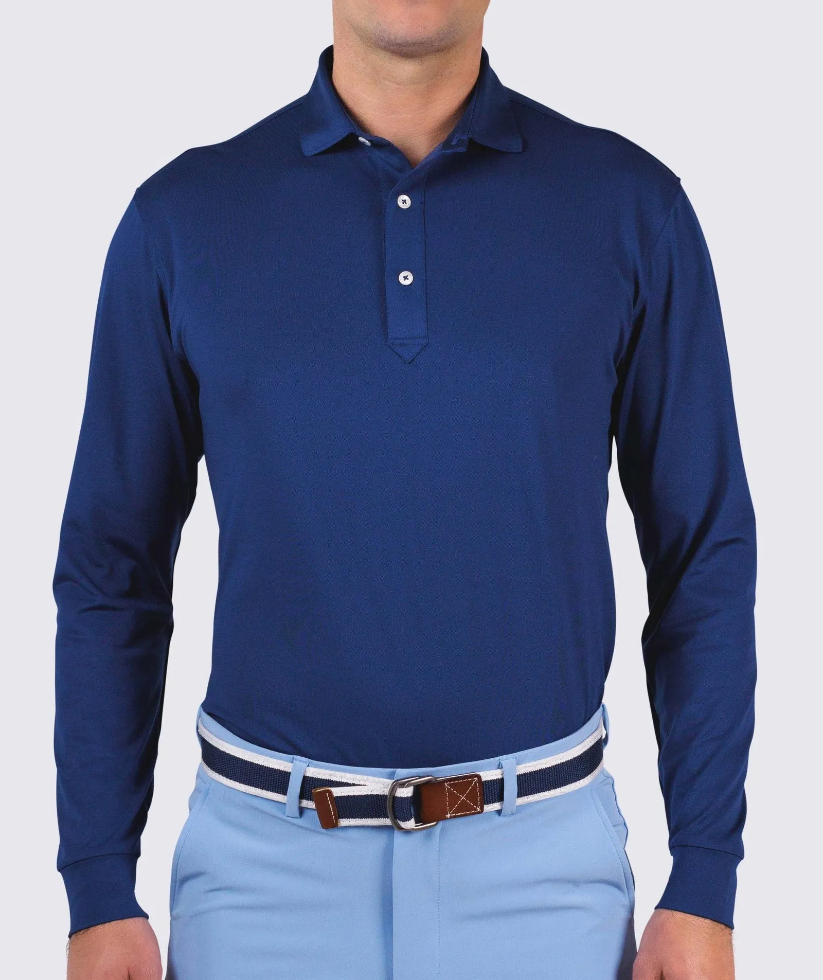 Kenneth Solid Performance Polo Long Sleeve