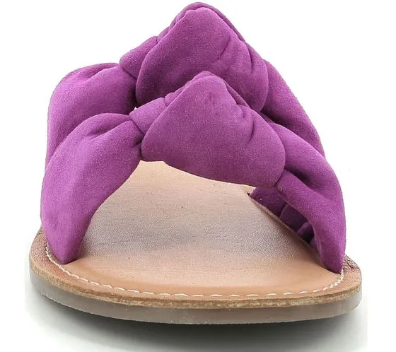 Kickers Divalto Mules en cuir véritable pour femmes avec sangle en forme de nœud 895080-50 14 Violet