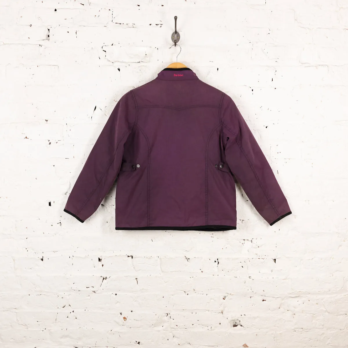 Kids Barbour Liberty Print Rose Utility Wax Jacket - Purple - Kids XL