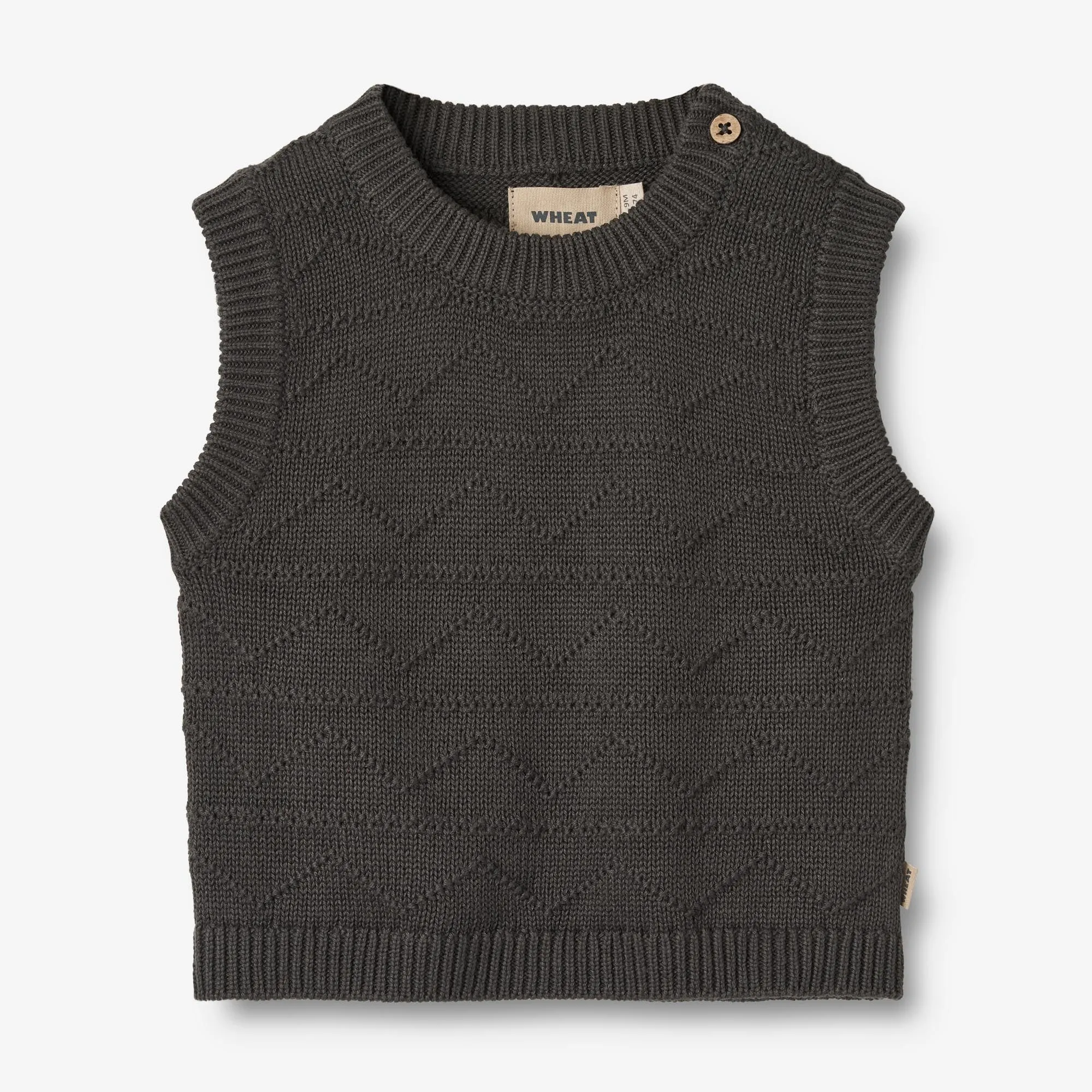 Knit Vest Bobby - raven