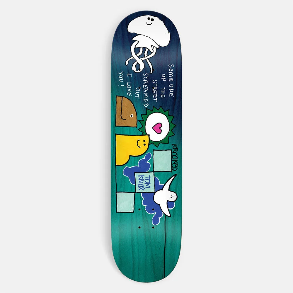 Krooked Skateboards - 8.25 Tom Knox On The Street Skateboard Deck - Teal
