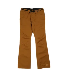 L1 PREMIUM GOODS Pantaloni da sci da uomo Heartbreaker, pantaloni da snowboard funzionali, vestibilità skinny 873690-006 marrone