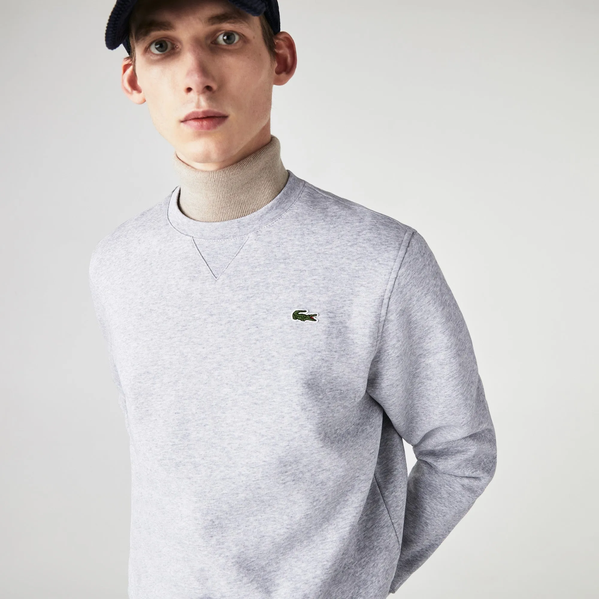 LACOSTE SWEATER BASIC CROCO & GREY - SH1505