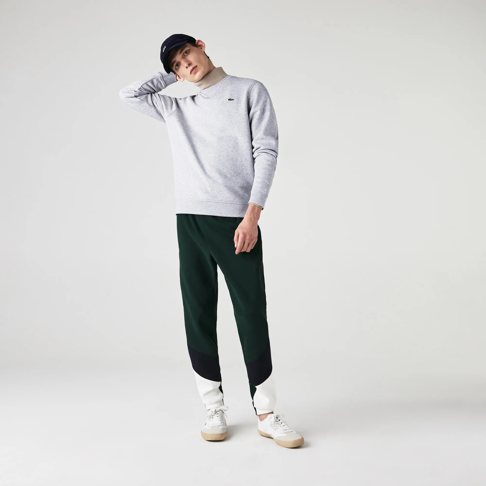 LACOSTE SWEATER BASIC CROCO & GREY - SH1505