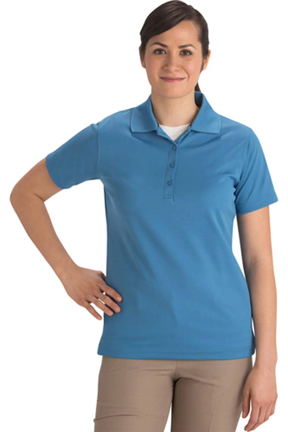 Ladies' Hi-Performance Polo - Steel Grey