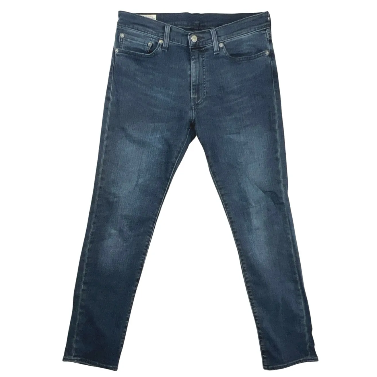 Levi's Men's Blue Medium Wash Faded Stretch Slim Straight Denim Jeans Size 32x30