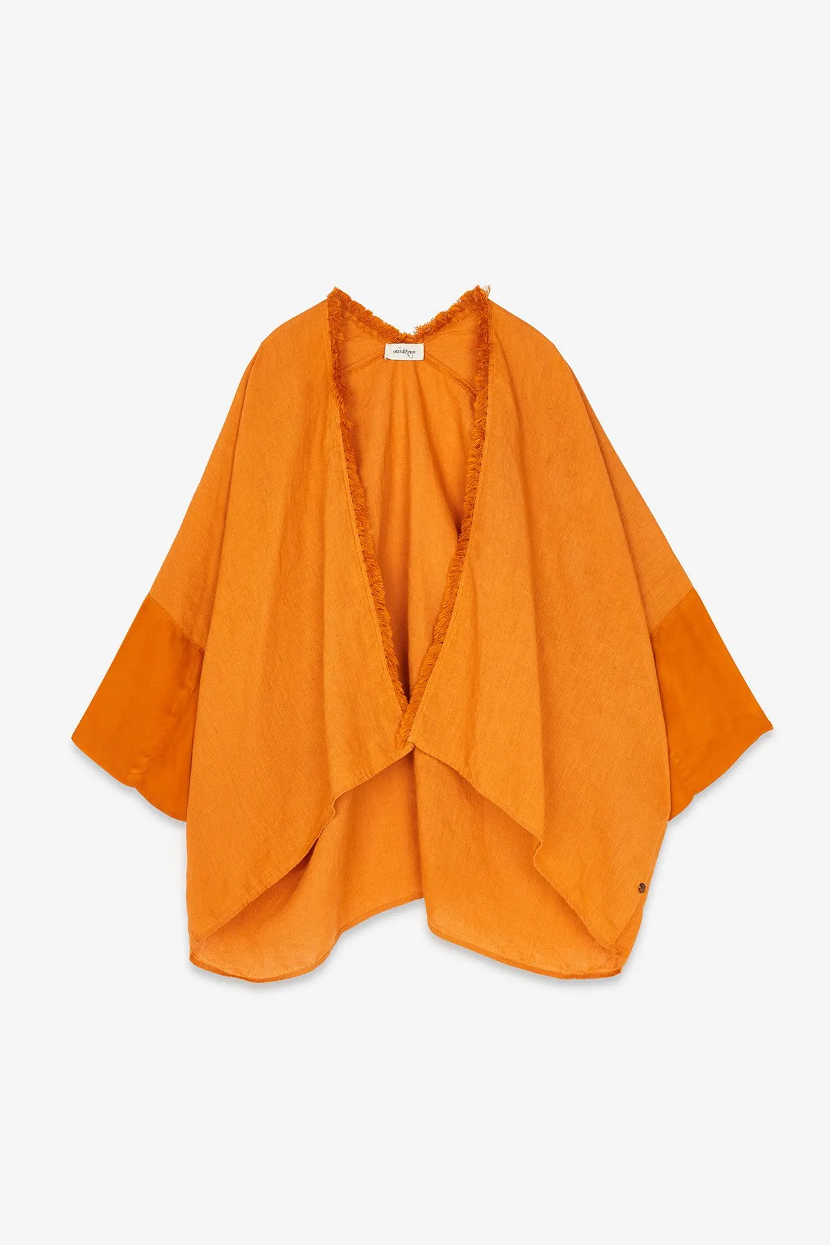Linen jacket with viscose