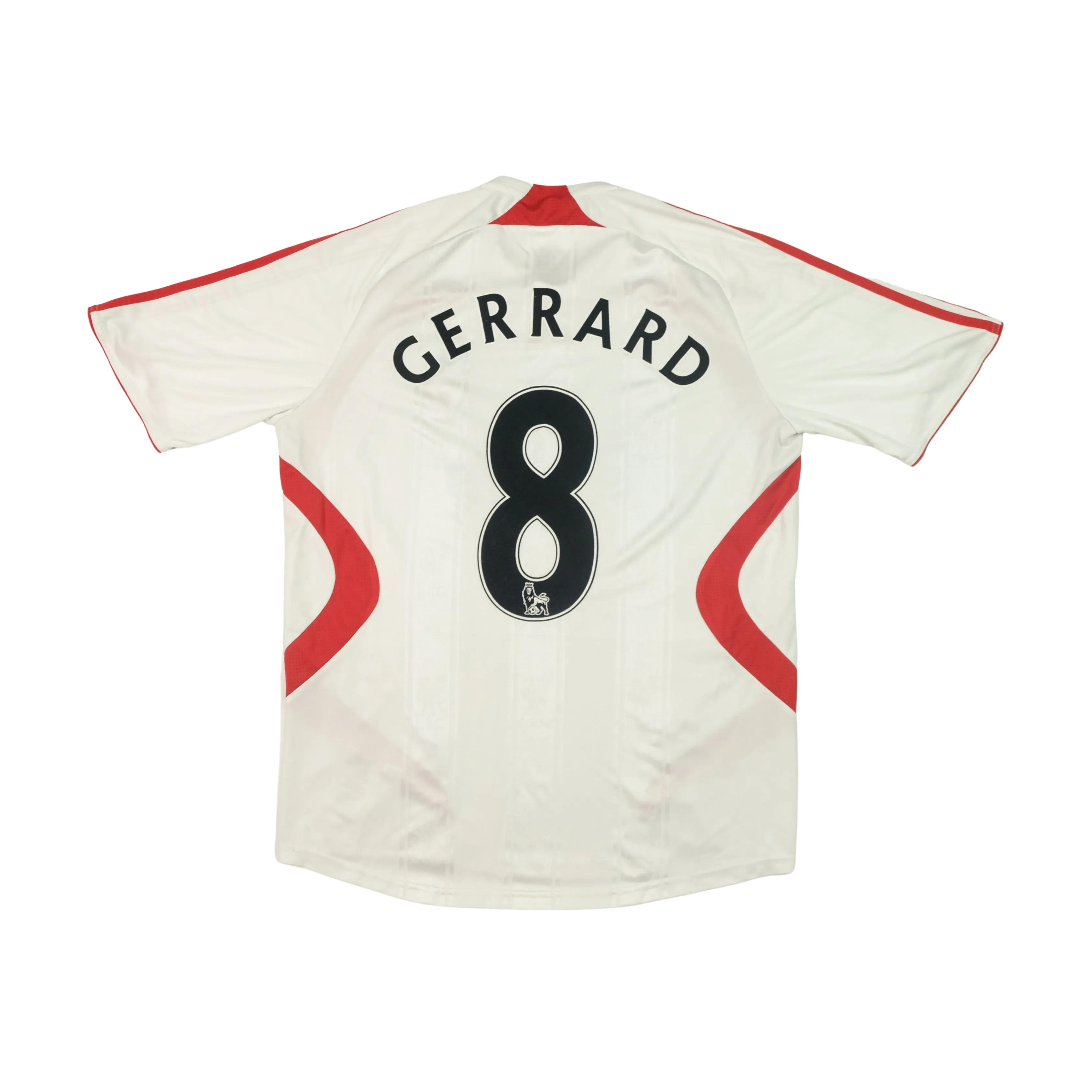 Liverpool Gerrard Adidas 2007/2008 Away Vintage Football Shirt (L)