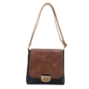 LIZ SOTO AMY FLAP CROSSBODY BAG BROWN
