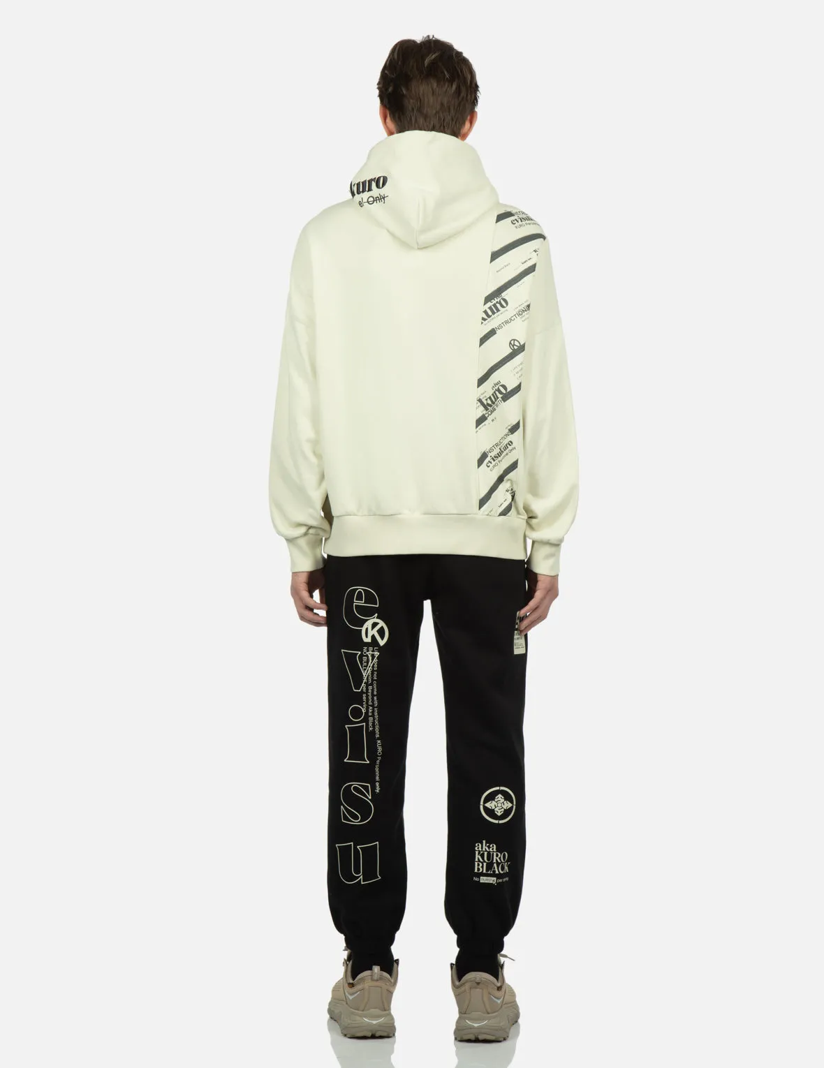 Logo Printed Pannel Hoodie