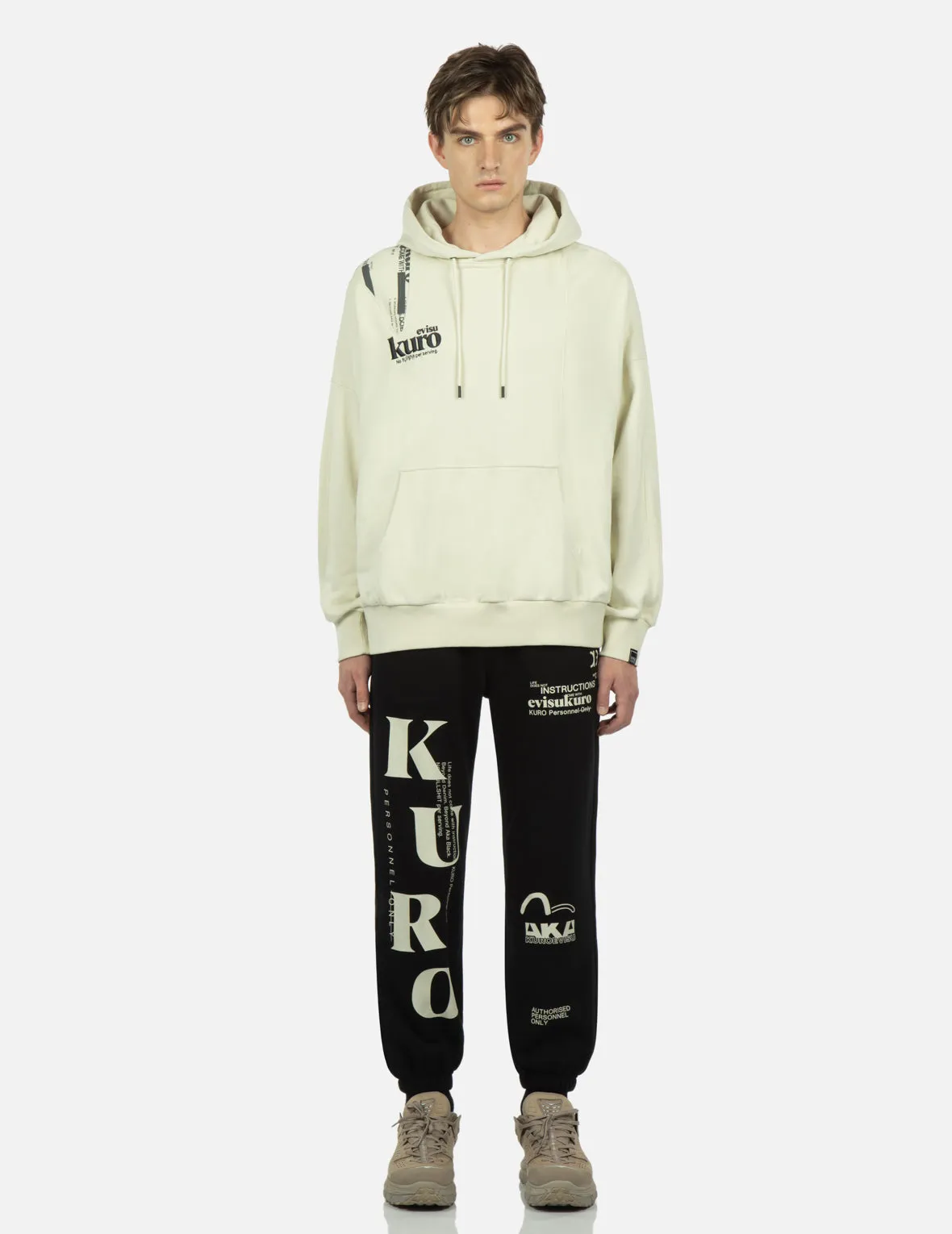 Logo Printed Pannel Hoodie