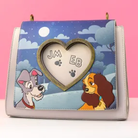 Loungefly x Disney Lady and the Tramp Wet Cement Crossbody Bag