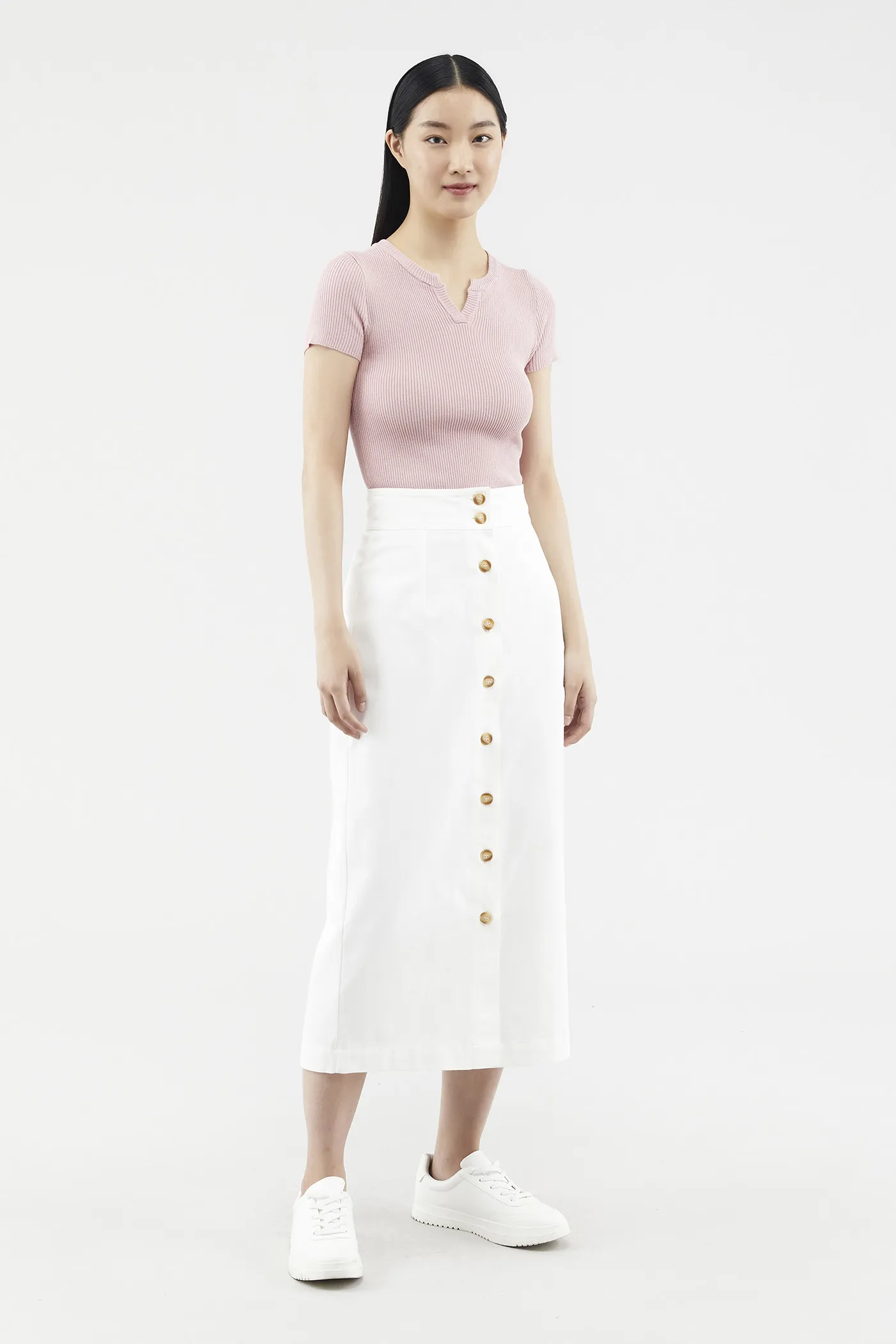 Lovena Button-through Skirt 