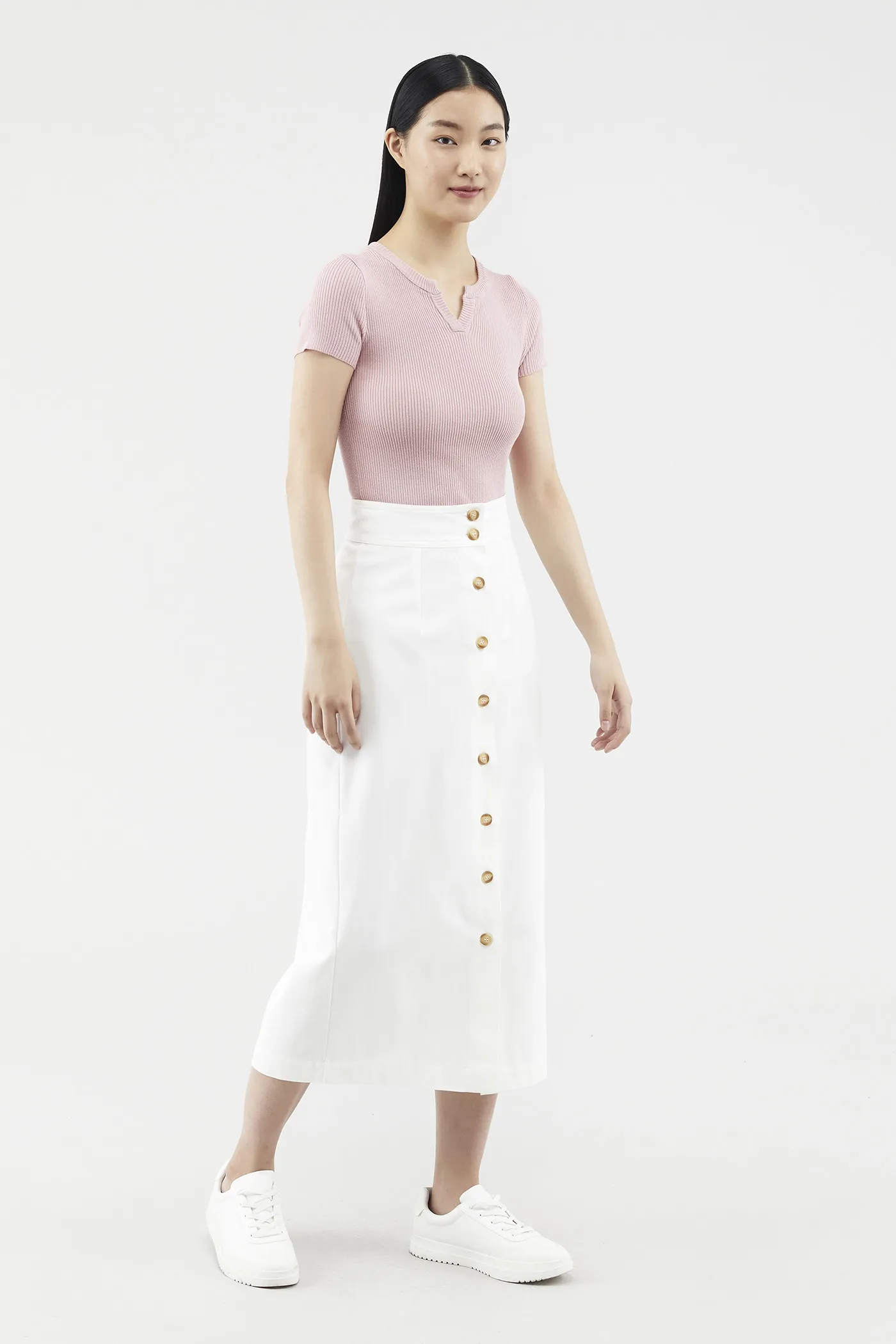 Lovena Button-through Skirt 