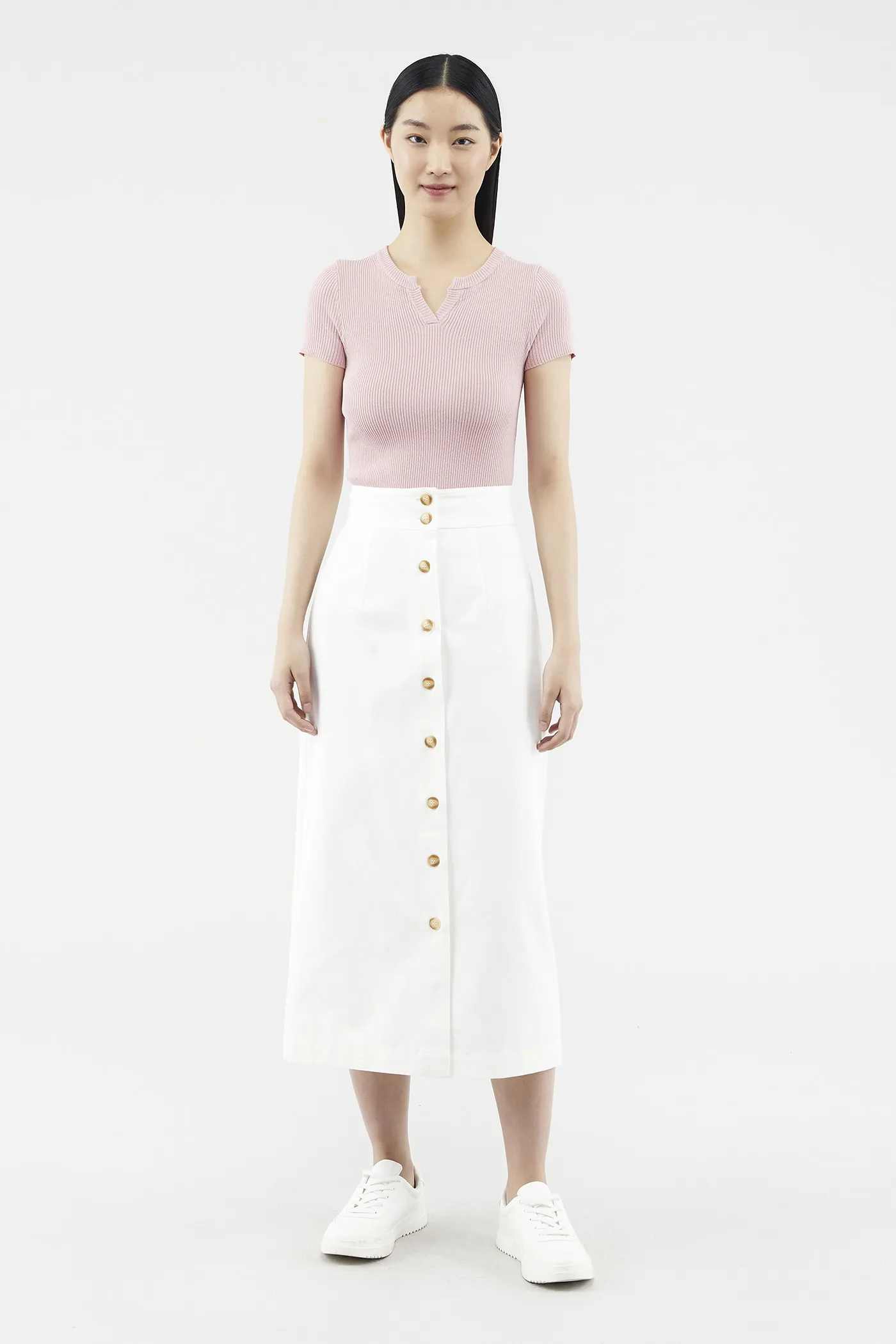 Lovena Button-through Skirt 