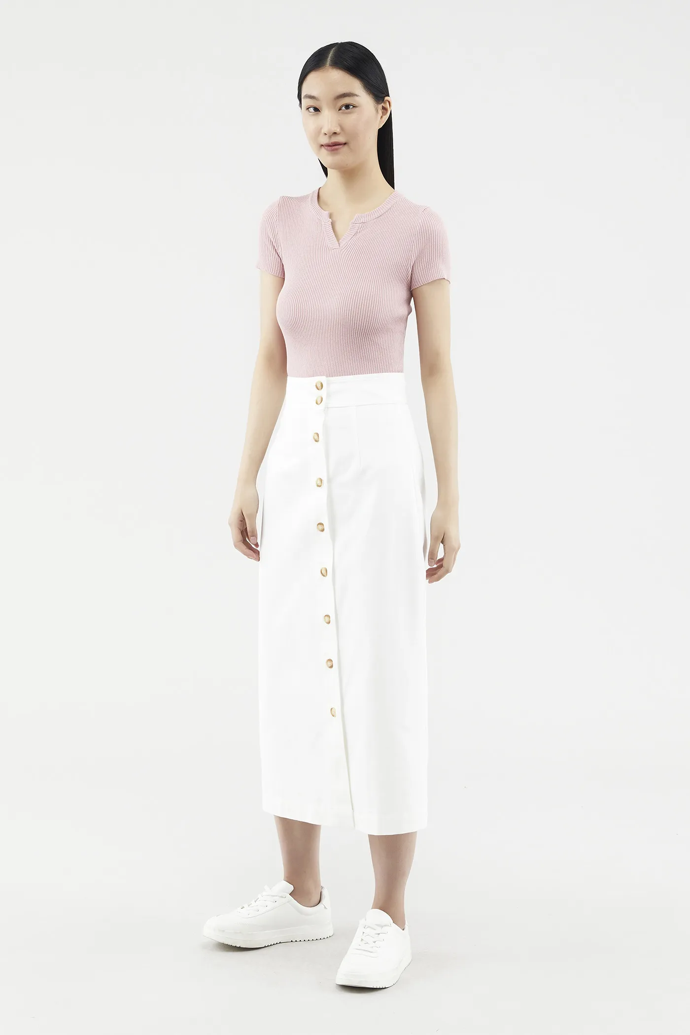 Lovena Button-through Skirt 