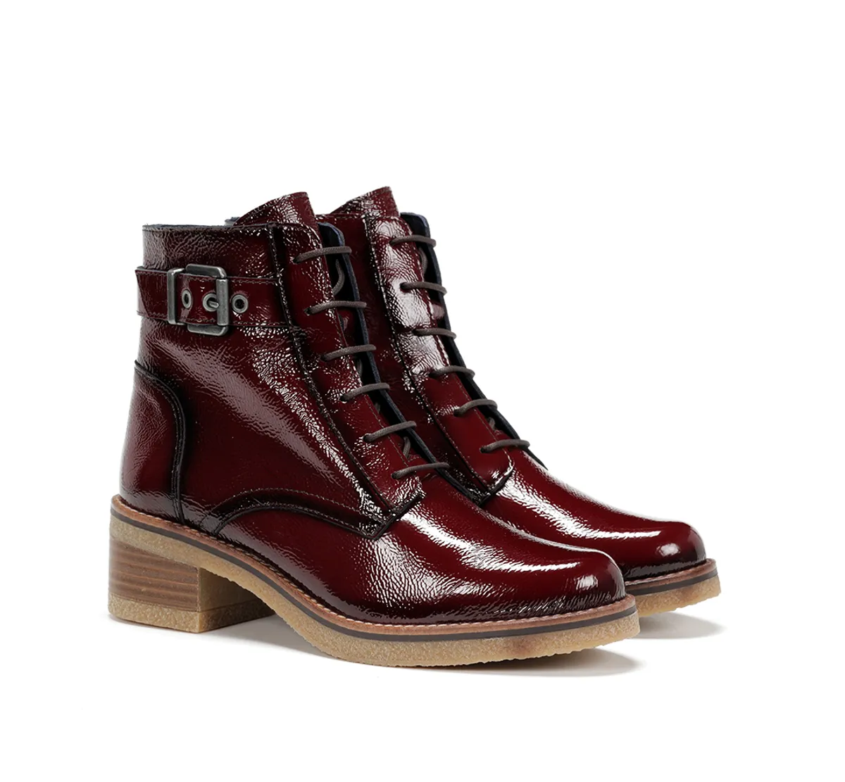 LUCERO D8686 Burgundy Ankle Boot