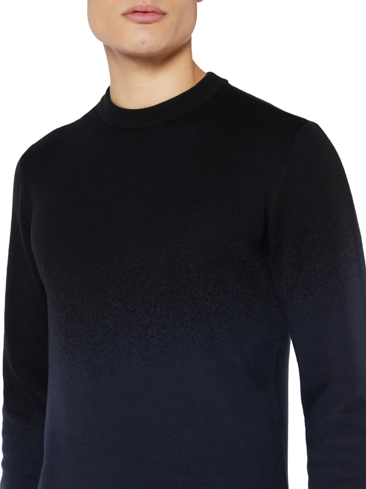 M Gradient Spray Sweater | BLUE