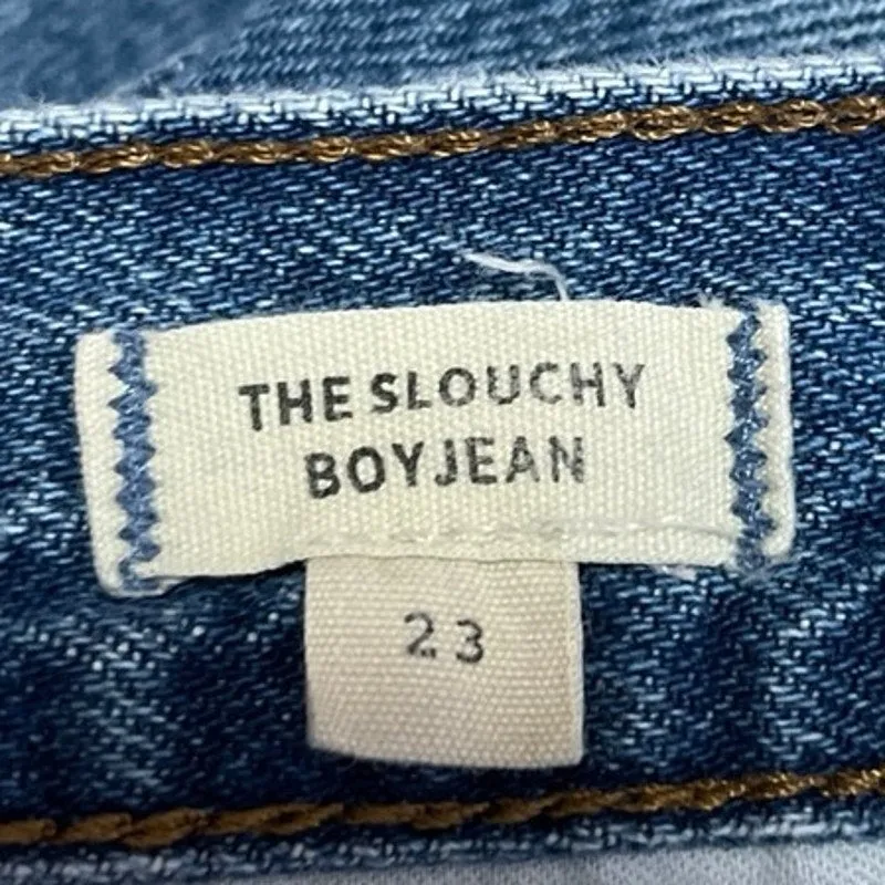 Madewell The Slouchy Boy Jean Blue Denim Straight Leg Medium Wash Jeans Size 23