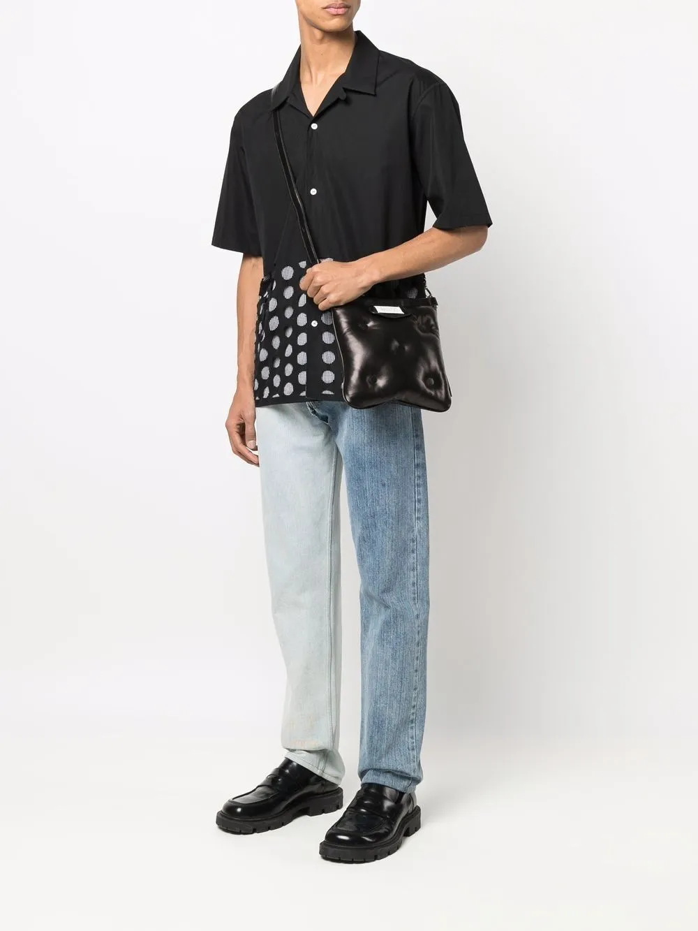 Maison Margiela Glam Slam Pocket Leather Crossbody Bag