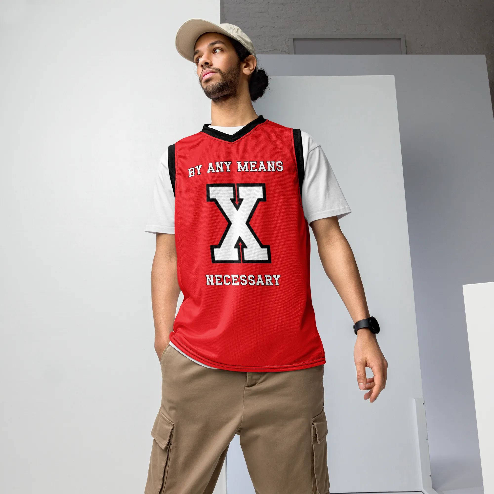 Malcolm X Recycled Basketball Jersey
