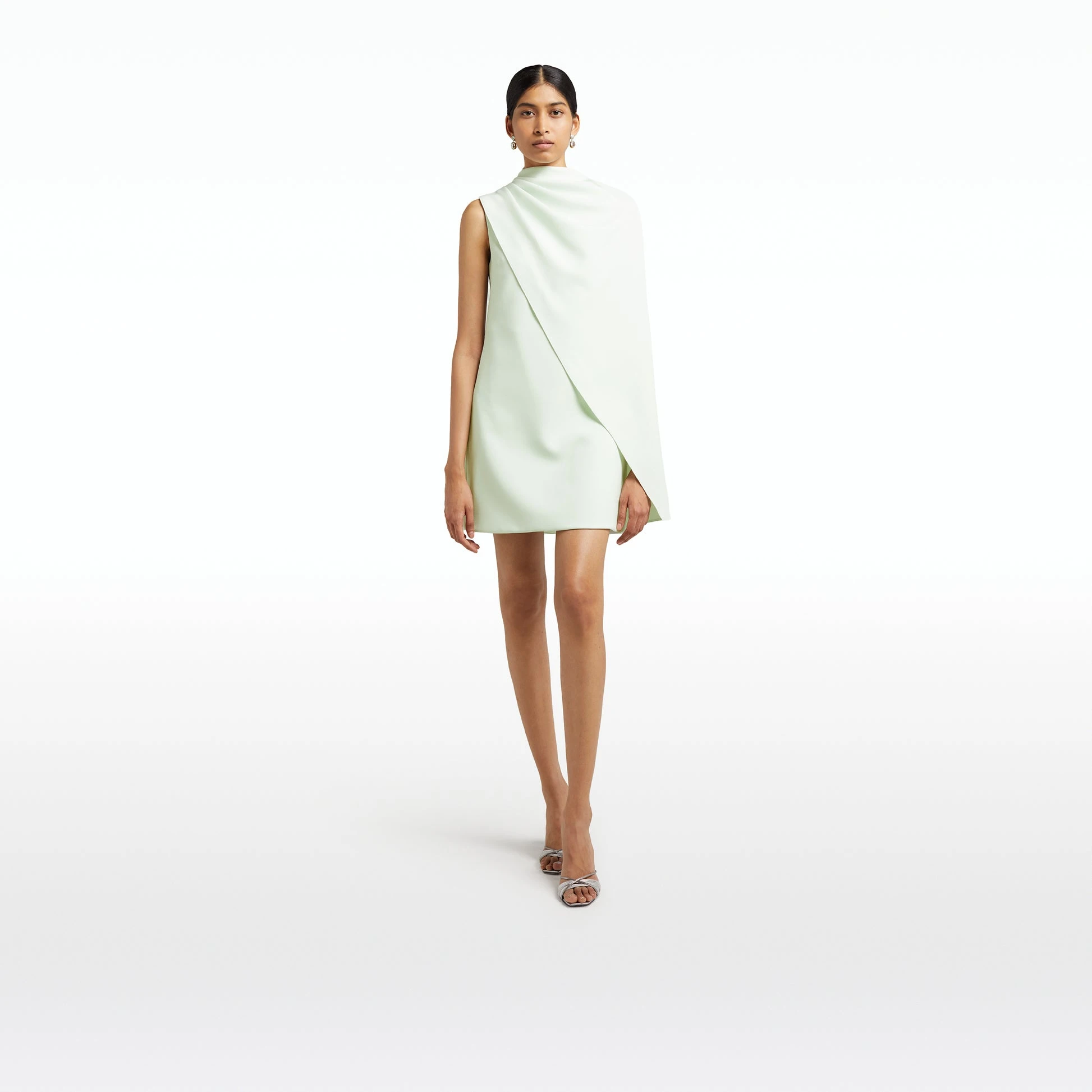 --Margareta Spearmint Short Dress-