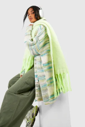 Marl Oversized Boyfriend Cardigan