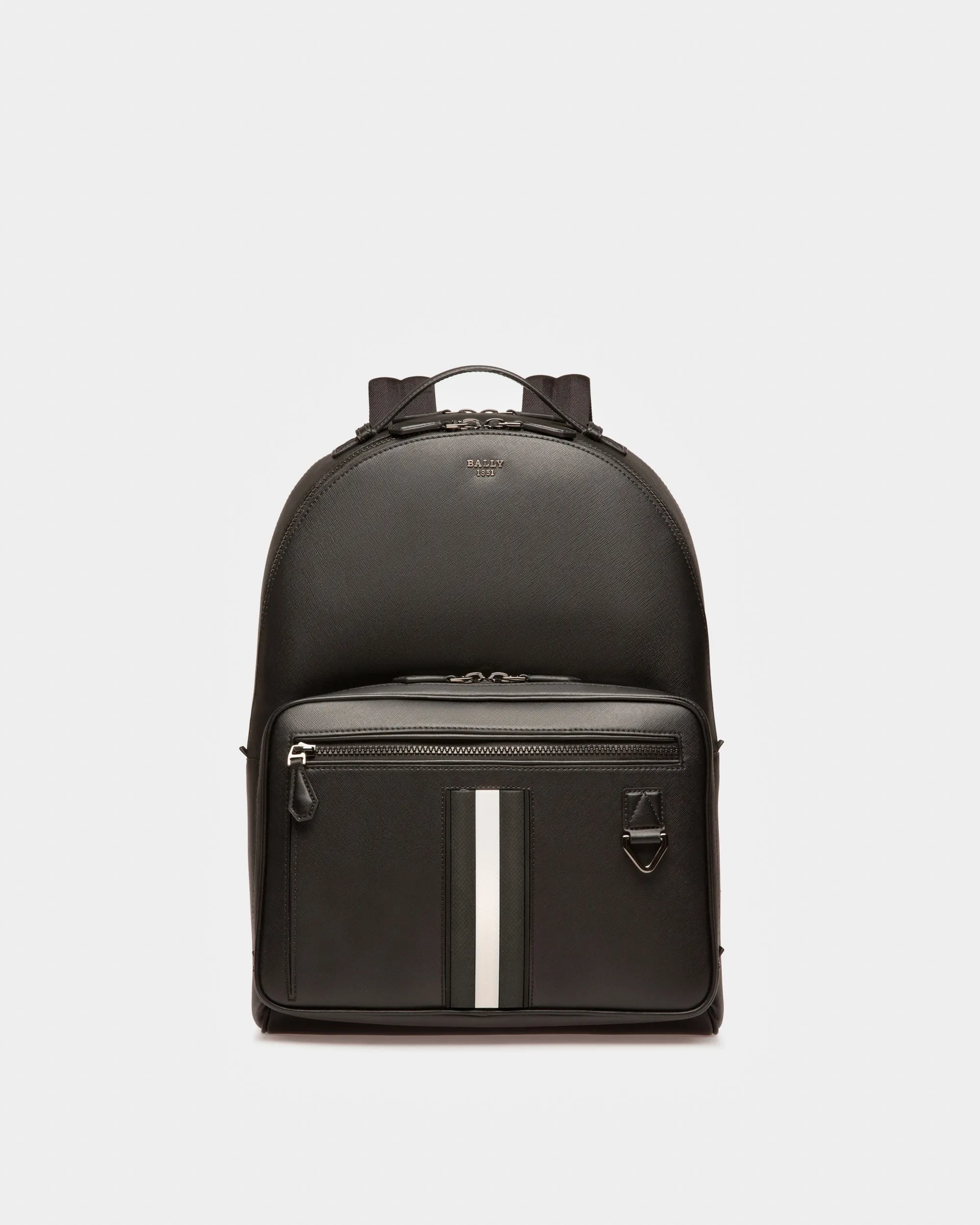 Mavrick Leather Backpack In Black