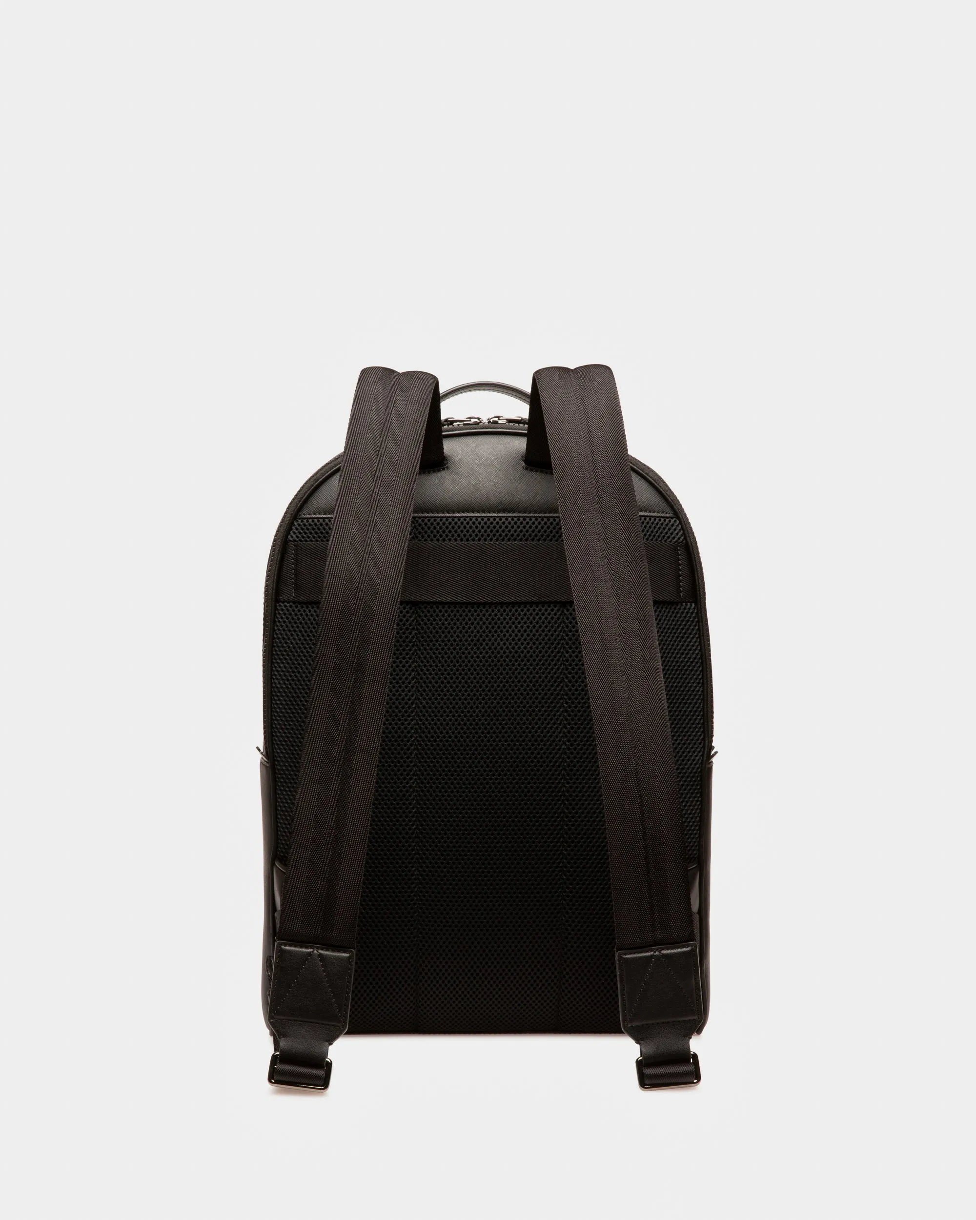 Mavrick Leather Backpack In Black